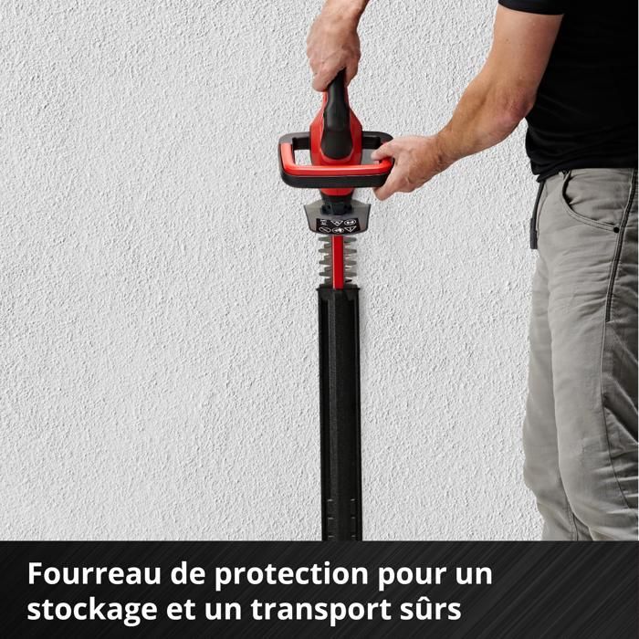 Cortasetos inalámbrico Einhell GC-CH 18/40 Li Solo PXC (18 V, longitud de corte de 40 cm). Se suministra sin batería ni cargador.