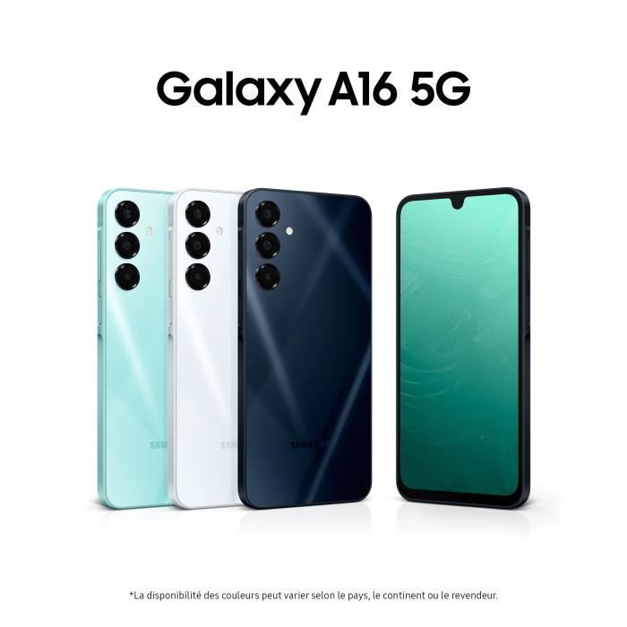 Smartphone SAMSUNG Galaxy A16 5G de 128 GB, color azul medianoche - Versión francesa