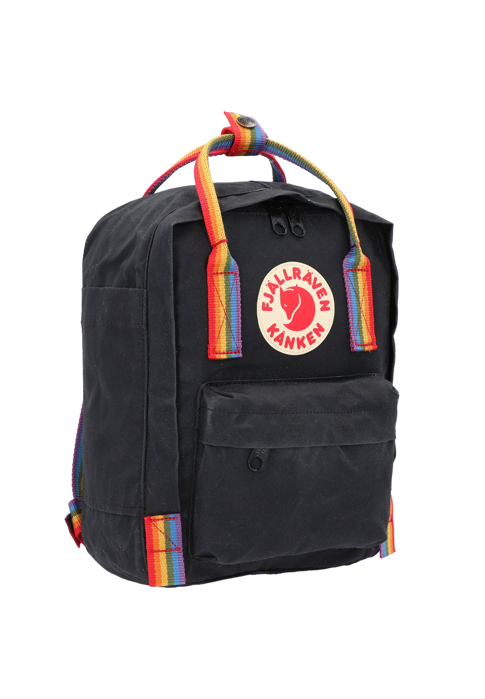 Fjällräven KÅNKEN RAINBOW MINI - Rugzak - zwart/regenboog