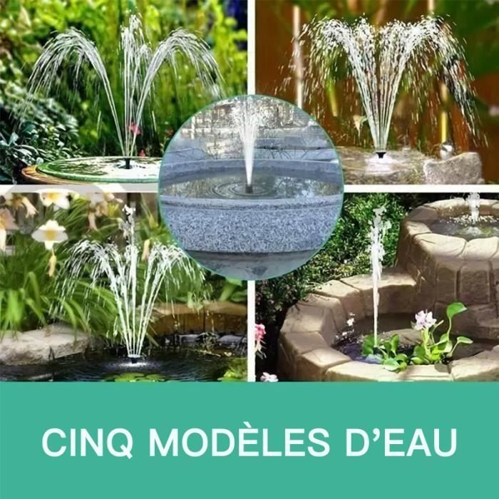 Pompa ad acqua solare Prumya, fontana solare, non necessita di piante, batterie o elettricità, ideale per decorare laghetti, piscine e giardini.