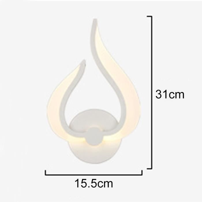 Aplique de pared LEDGLE - Diseño - Blanco - 10W - Resistente al agua IP20