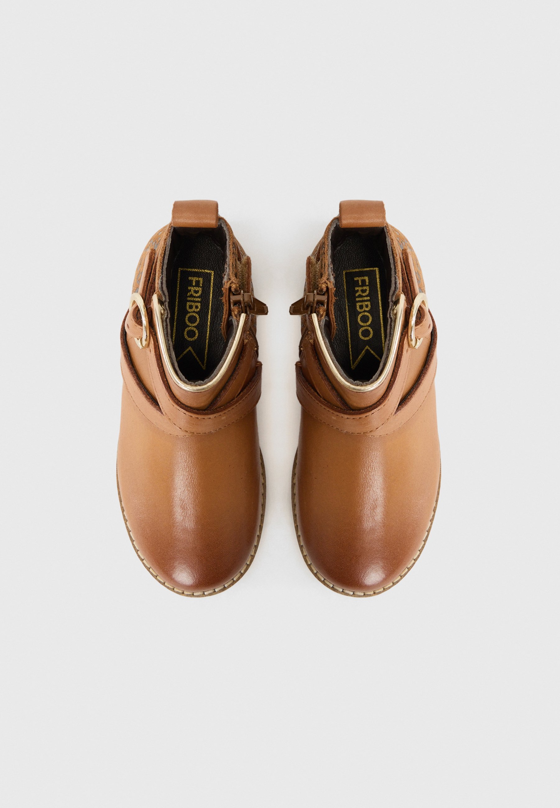 Friboo LEATHER - Botas clássicas de cano curto - cor caramelo