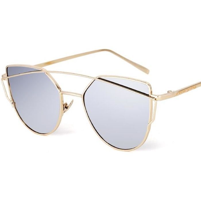 Gafas de sol redondas plateadas de verano para mujer de la marca de lujo SHARPHY®