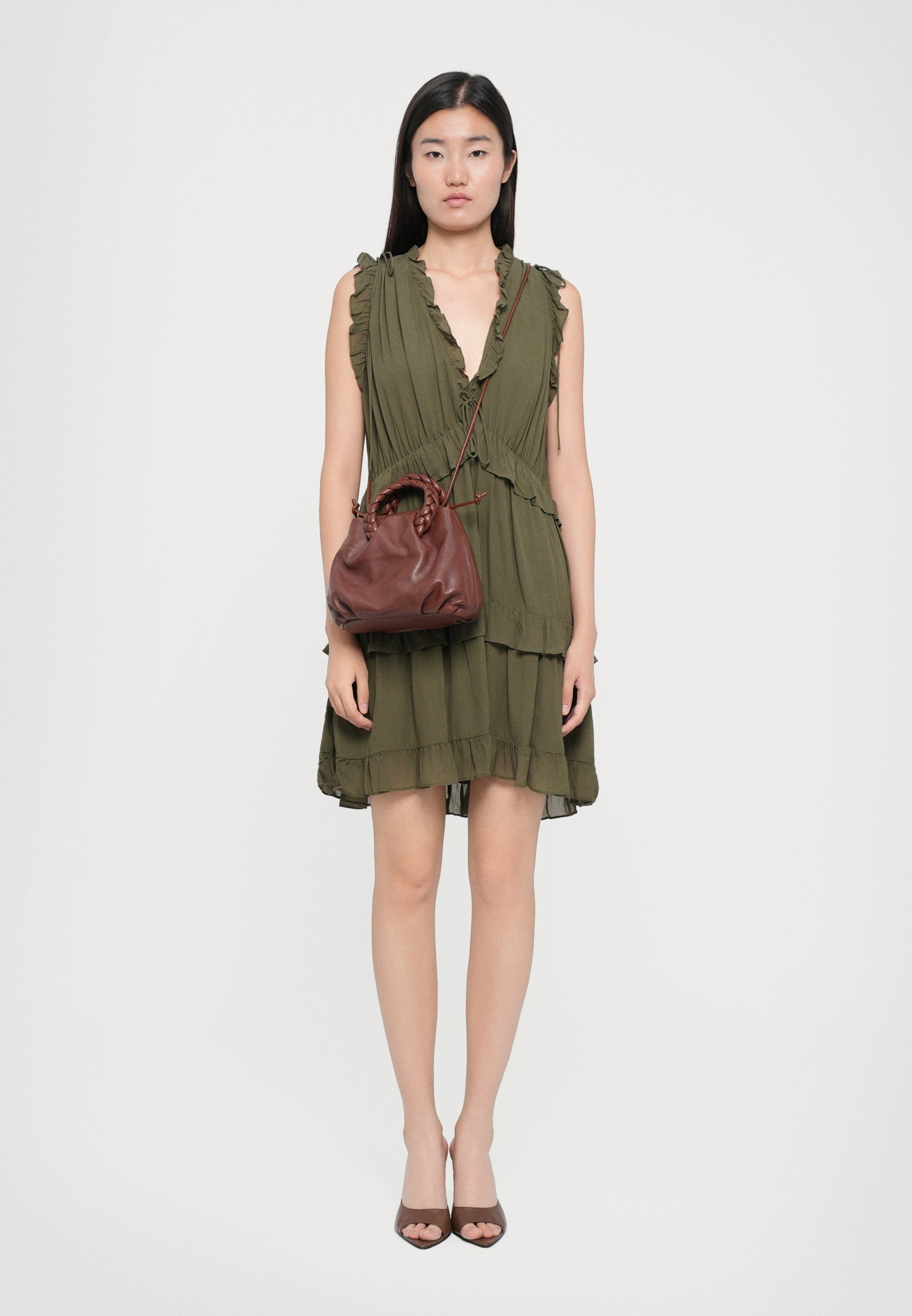 Hereu BOMBON SULE SHINY - Borsa a tracolla - castagna