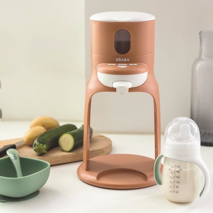 BÉABA - Bib'Expresso - Calentador de biberones/ropa - Temperatura exacta - Instantáneo - Baño María - Terracota
