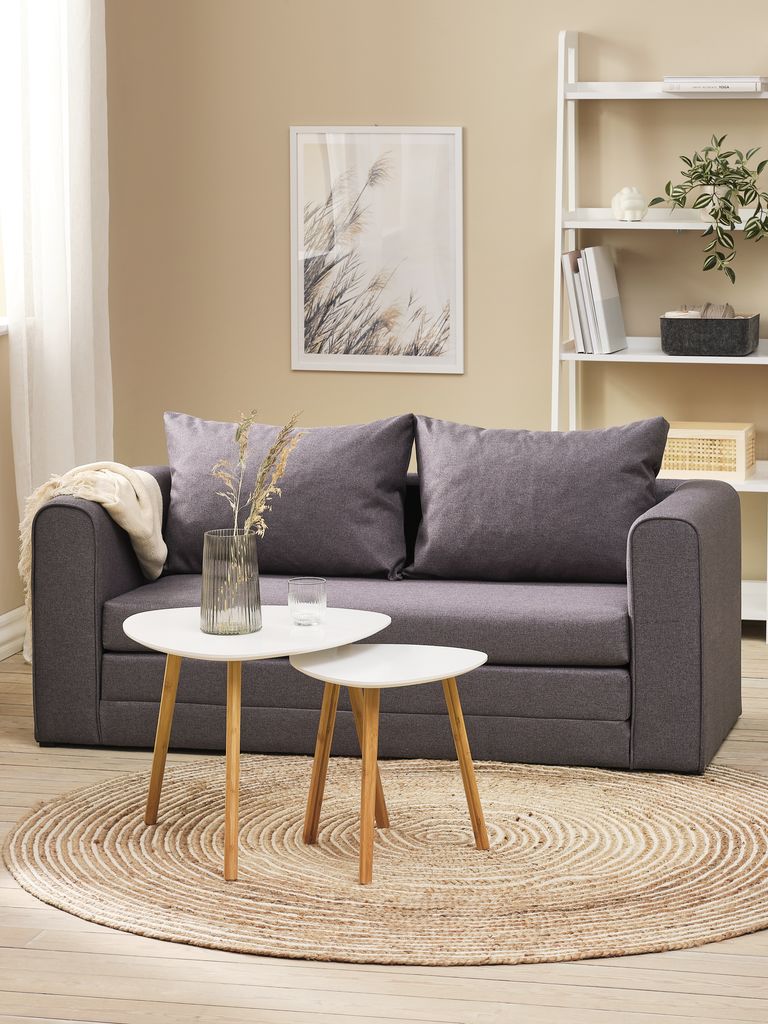 SKILLEBEKK SKILLEBEKK sofa-lova, tamsiai pilkas audinys