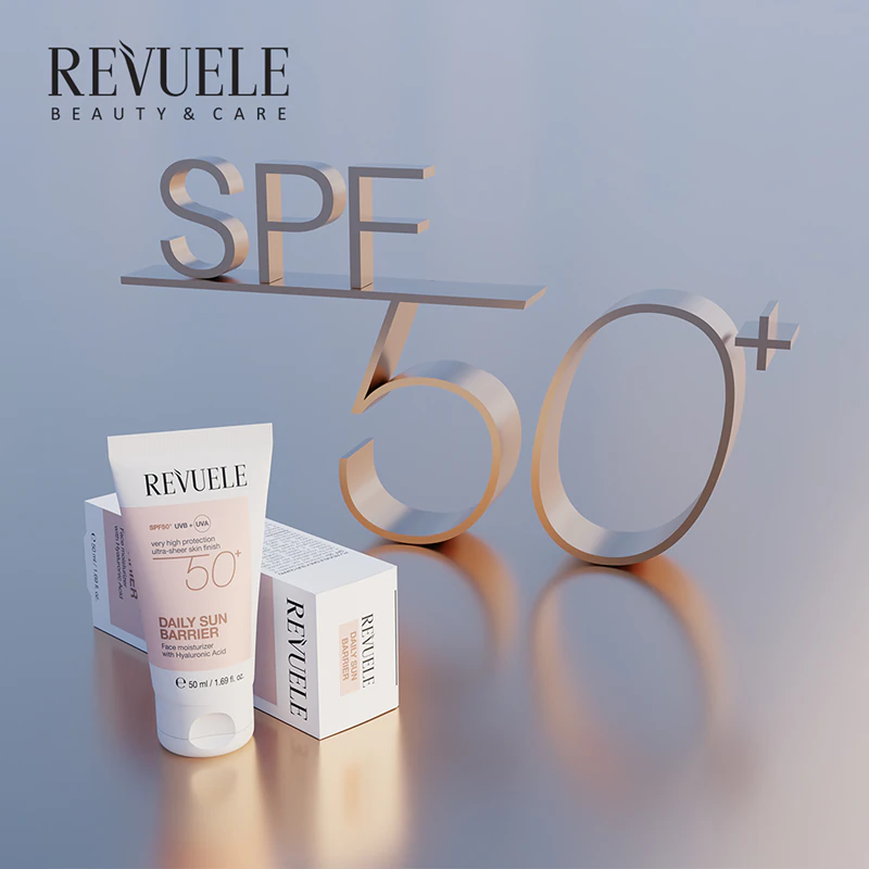 Revuele Denný slnečný ochranný krém SPF 50+ Hydratačný krém na tvár SPF 50+