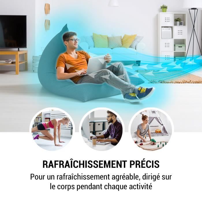 Rafraîchisseur d'air - OneConcept - Ventilateur humidificateur - Purificateur d'air - Blanc