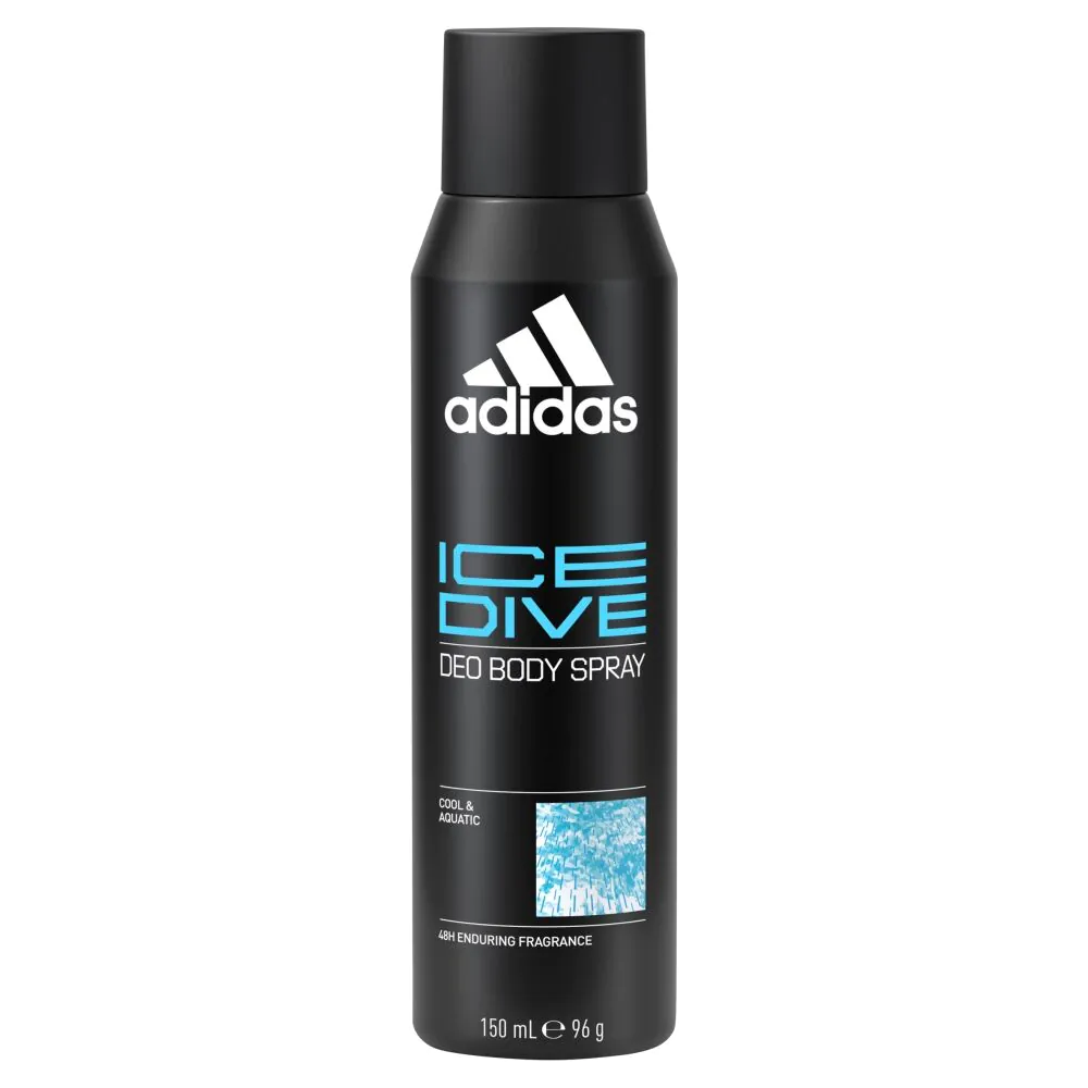 Adidas Body Spray Ice Dive Dezodorant dla mężczyzn, 150 ml
