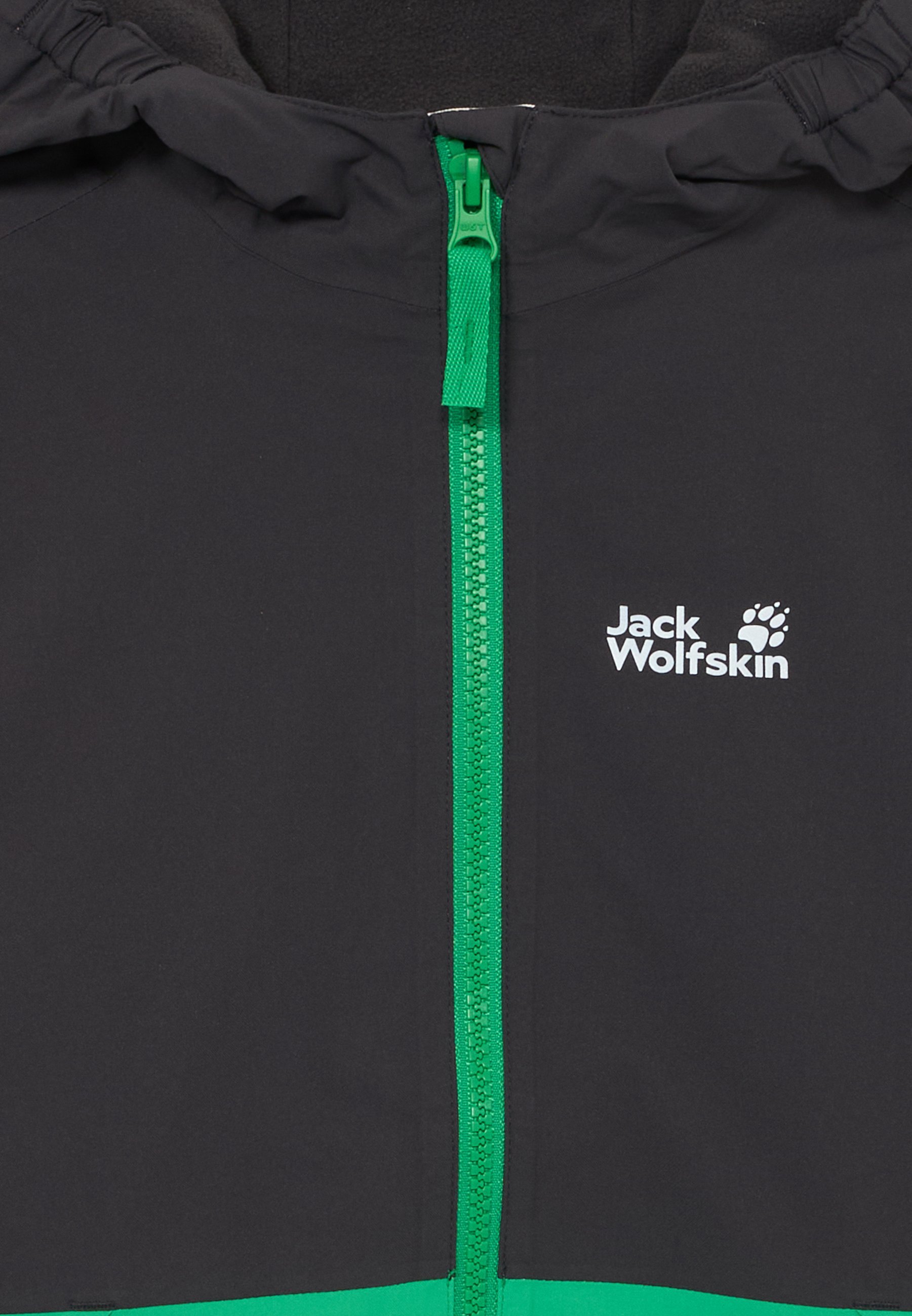 Veste softshell unisexe Jack Wolfskin NEW SNOWY DAYS - Vert mystique