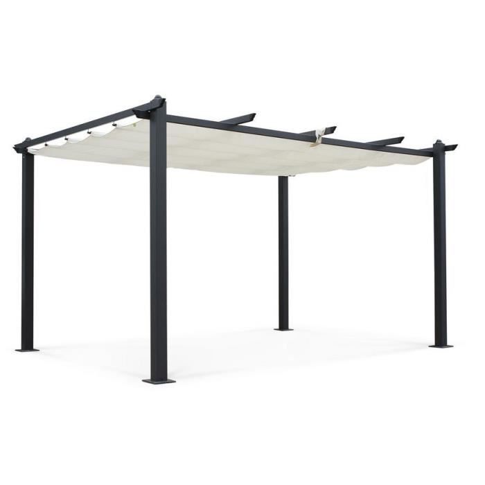 CORDOBA Aluminium-Pergola – Ecru – 4 x 3 m