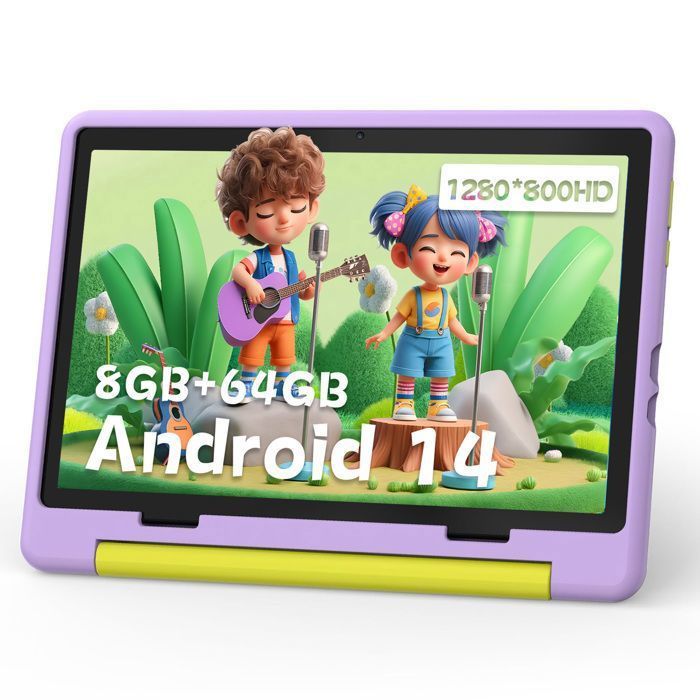 KOTSREN Children's Tablet - 10 inches (Android 14) - Octa-core - 8GB+64GB - WiFi 6