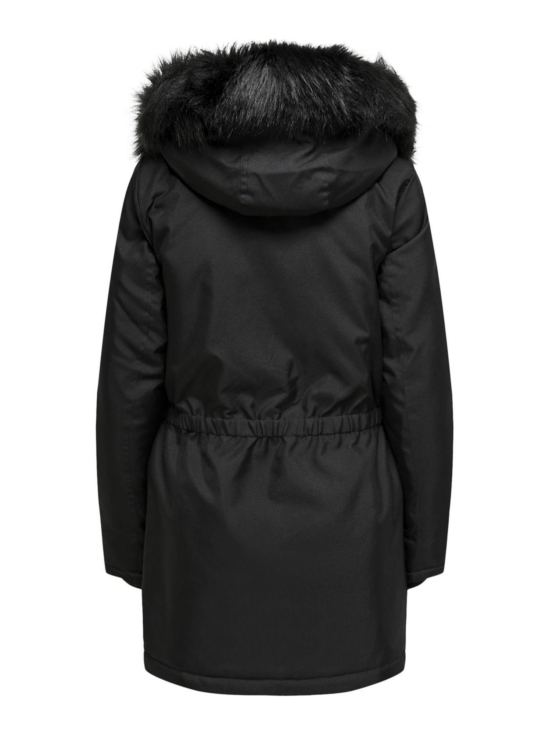 NUR FÜR DAS LEBEN - Wintermantel - schwarze Details: schwarzes Fell