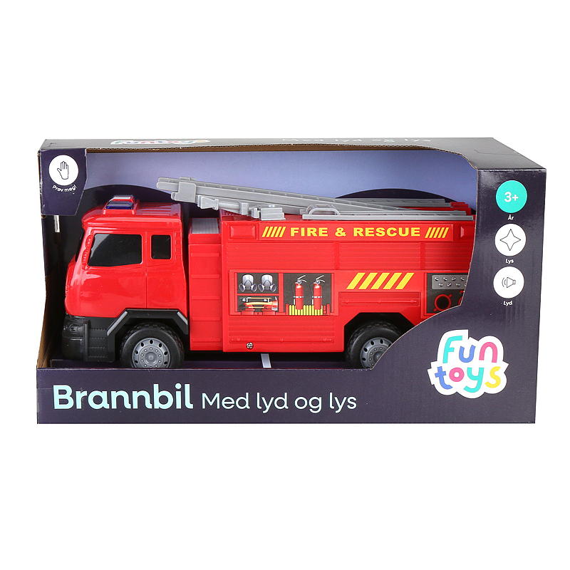 FunToys brannbil med lyd og lys