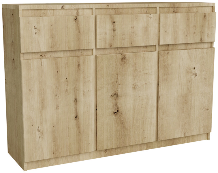 Komoda 120 cm z szufladami MONTEGO dąb artisan nowoczesna