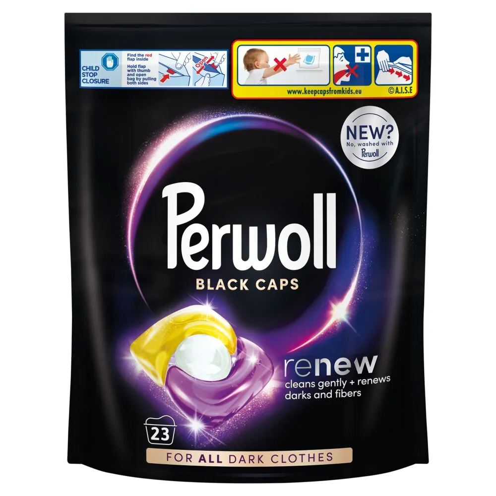 Perwoll Renew Caps Black 23 szt