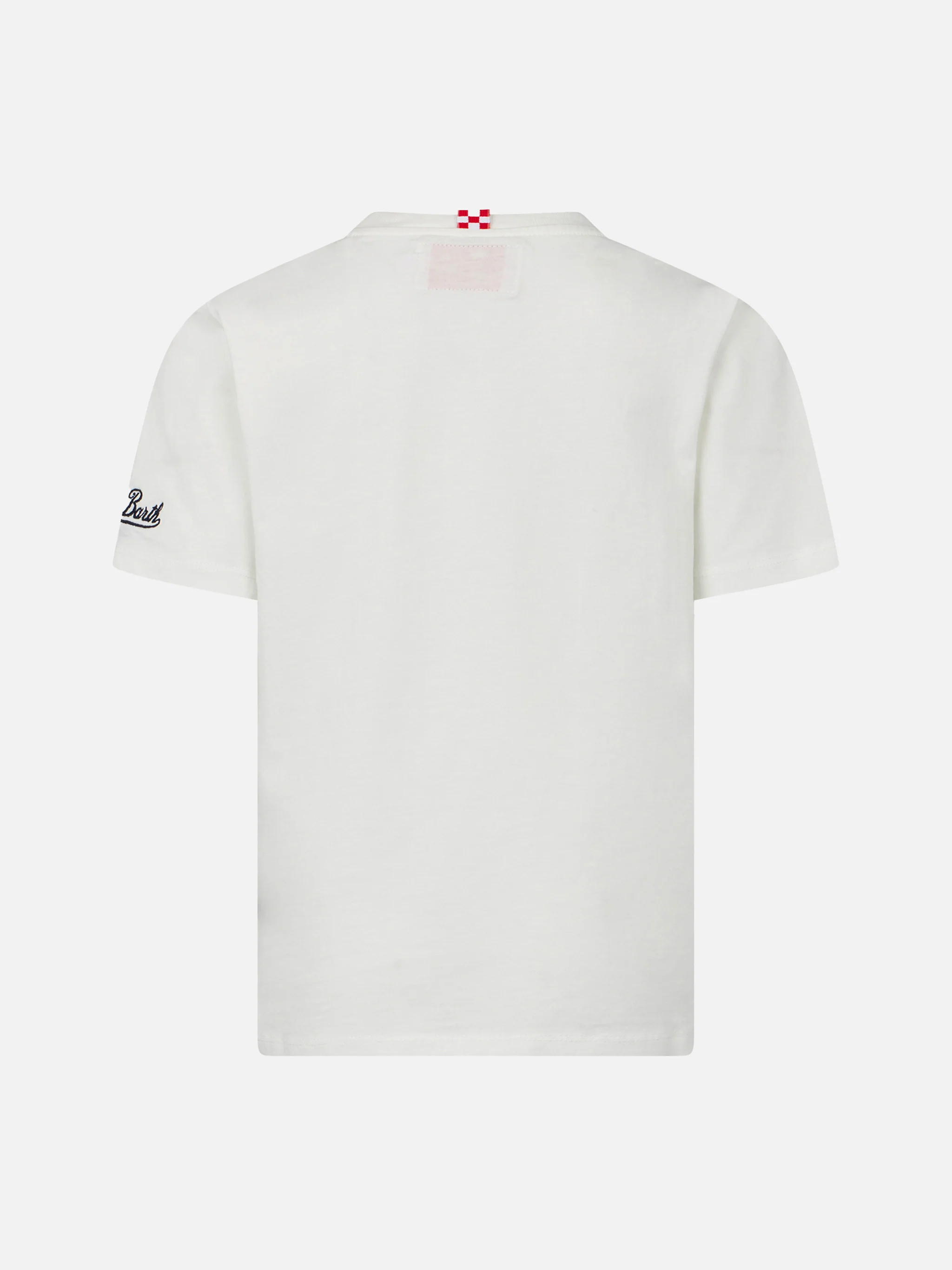 Kinder T-shirt van katoen met motorprint