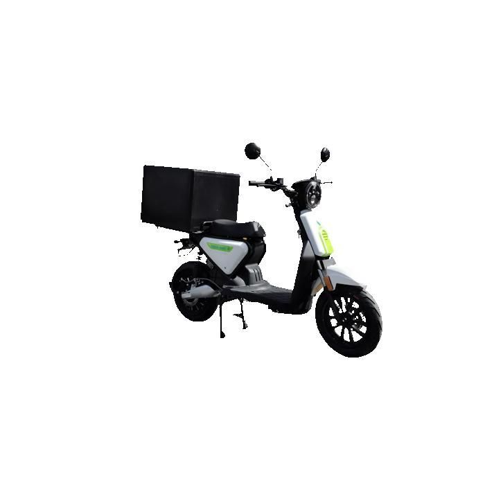 CKA Express 50cc equivalent electric scooter with 120L top case - Color: White, Battery: 60v26Ah