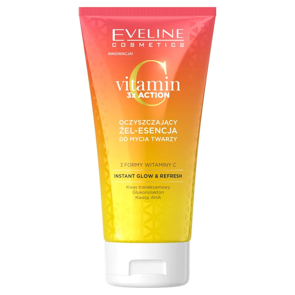 Eveline Vitamin C 3 x Action Oczyszczający żel-esencja do twarzy