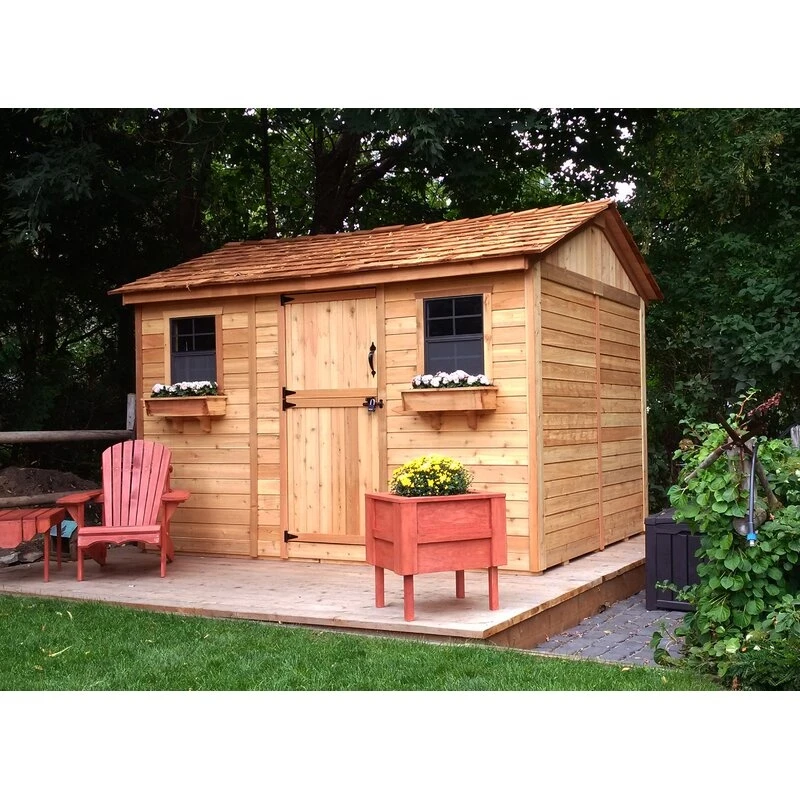 Gartenhaus aus Holz, 3,66 m breit x 2,44 m tief