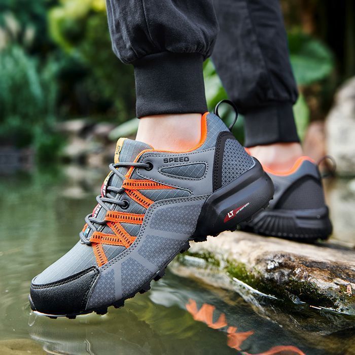 Men's Hiking Shoes -HENRVIEG- Waterproof, Breathable, and Comfortable