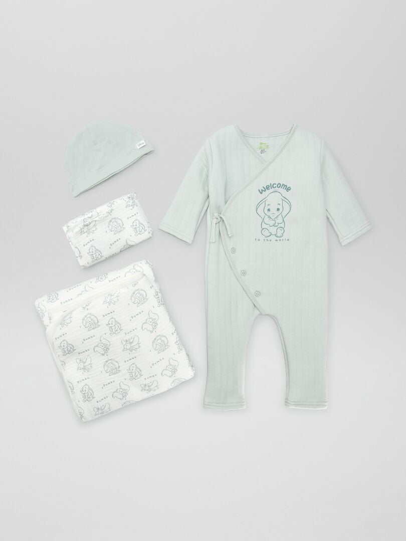 Caixa de boas-vindas Disney para bebês - 4 peças - Verde