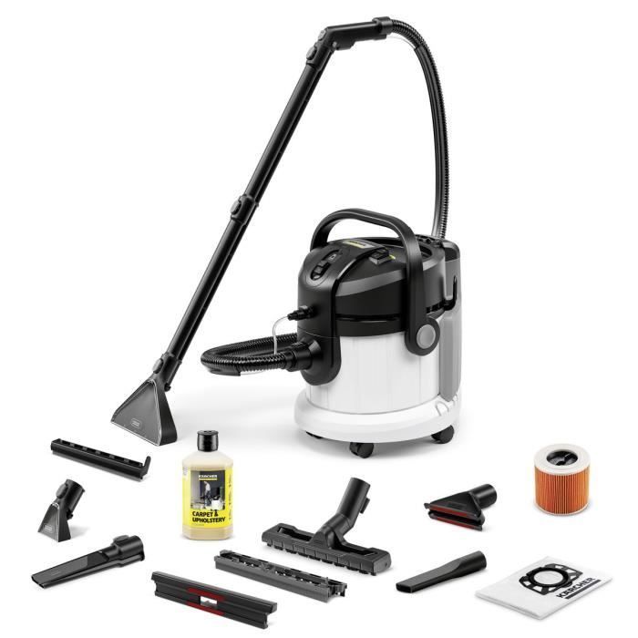 Limpiador de alfombras Karcher SE 4 Plus - Nuevo - Reemplaza al SE 4001 - Aspiradora 2 en 1 con inyector/extractor - Elimina manchas difíciles