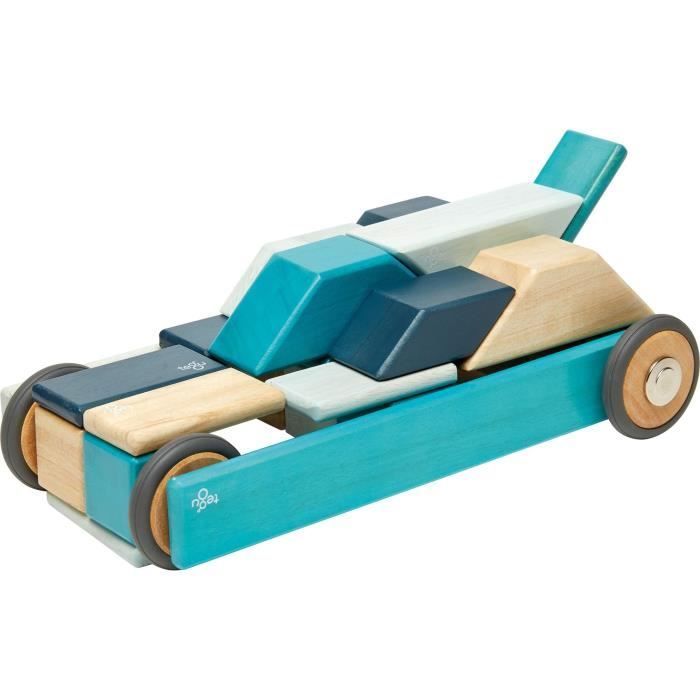Jeu de construction TEGU Blues 42 Pièces - Blocs de bois aimantés