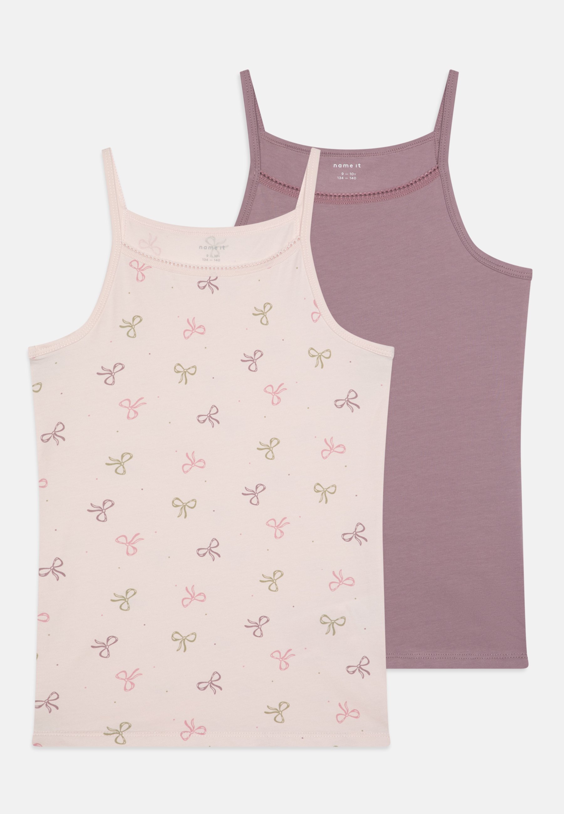 Noem het NKFSTRAP BOW 2 PACK - Onderhemd - lichtroze