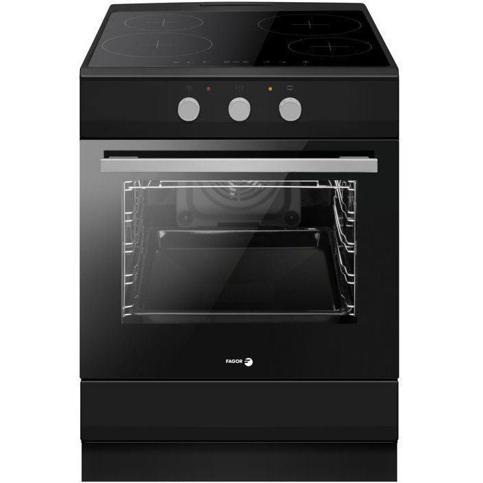 Cuisinière à induction - FAGOR - FACI2003N - 4 foyers - 9000 W - L60cm - Noir