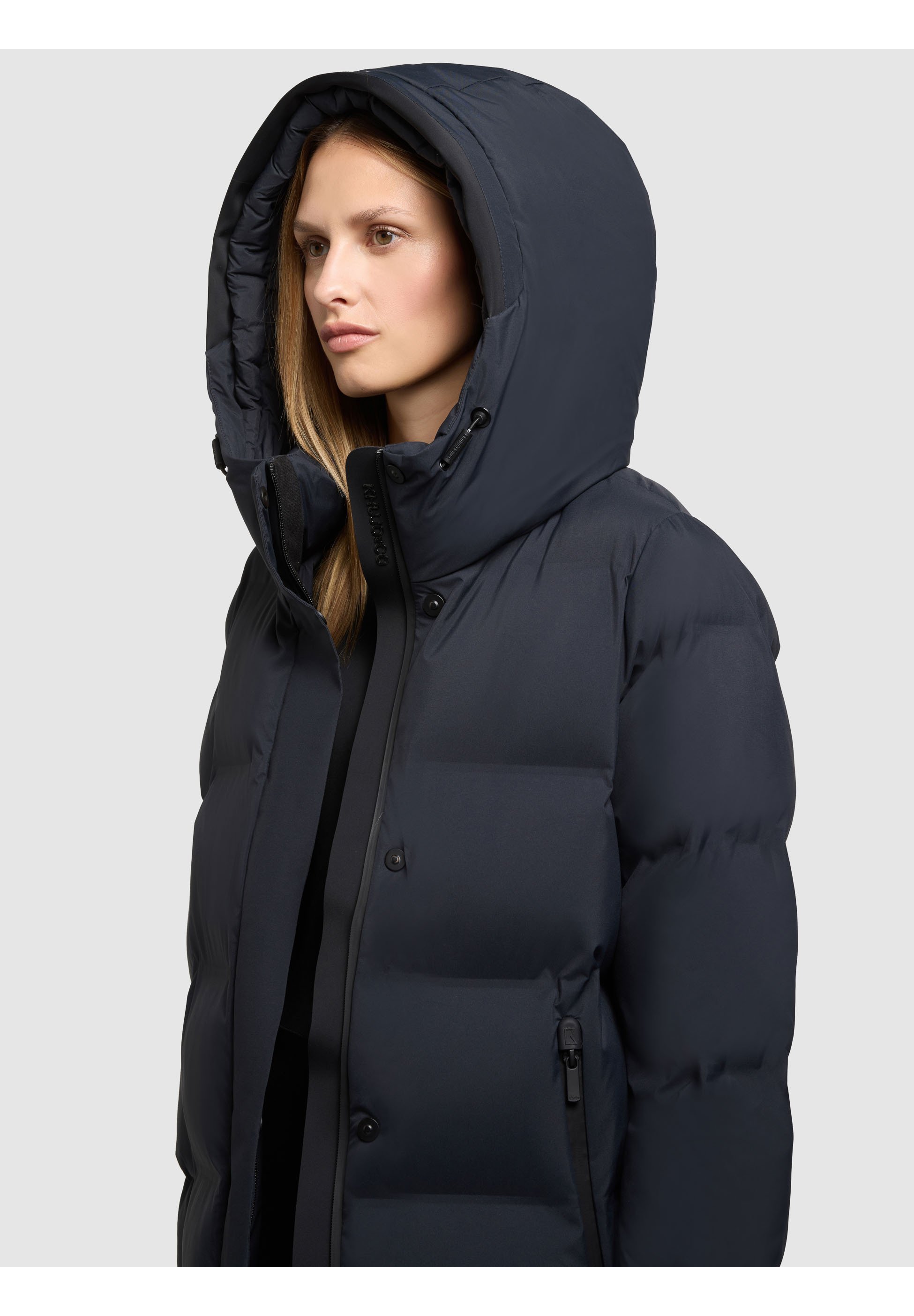 khujo MAYLA3 - Winterjas - port blauw
