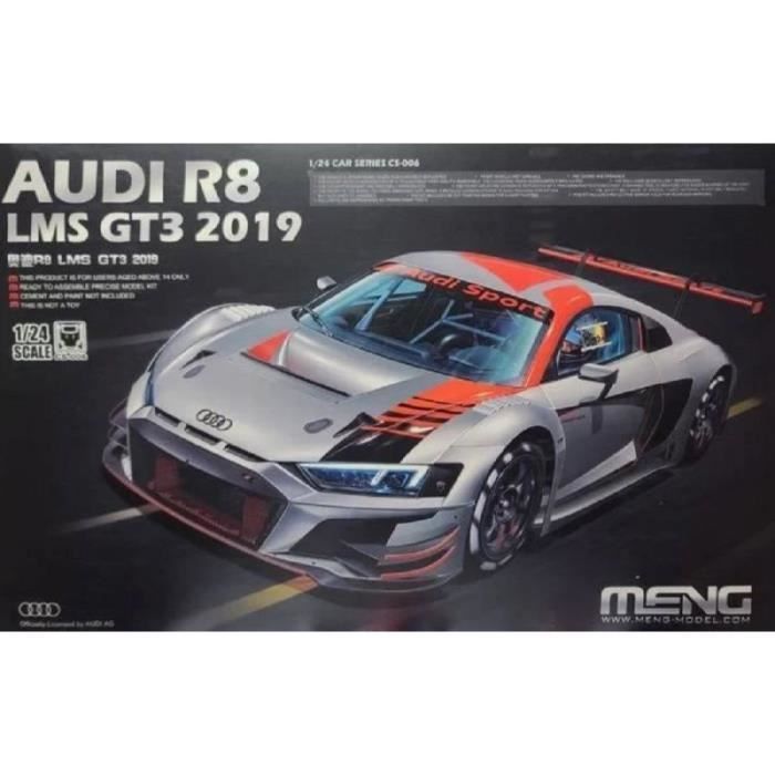 MENG - Maquette Voiture Audi R8 Lms Gt3 2019 |meng|cs-006| 1:24 Maquette Char Promo - Ref : 14519