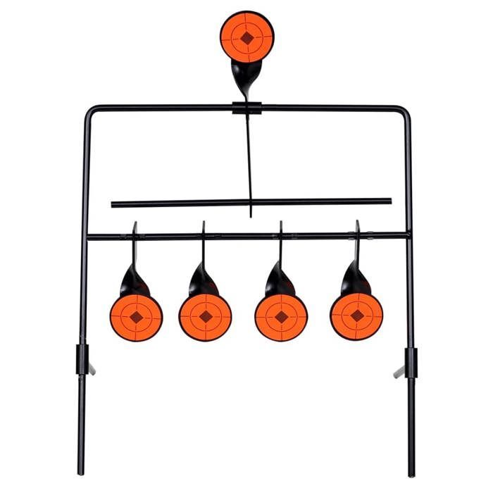 vidaXL Shooting Target with 4 + 1 Auto-Reset Targets Shooting Game 90830