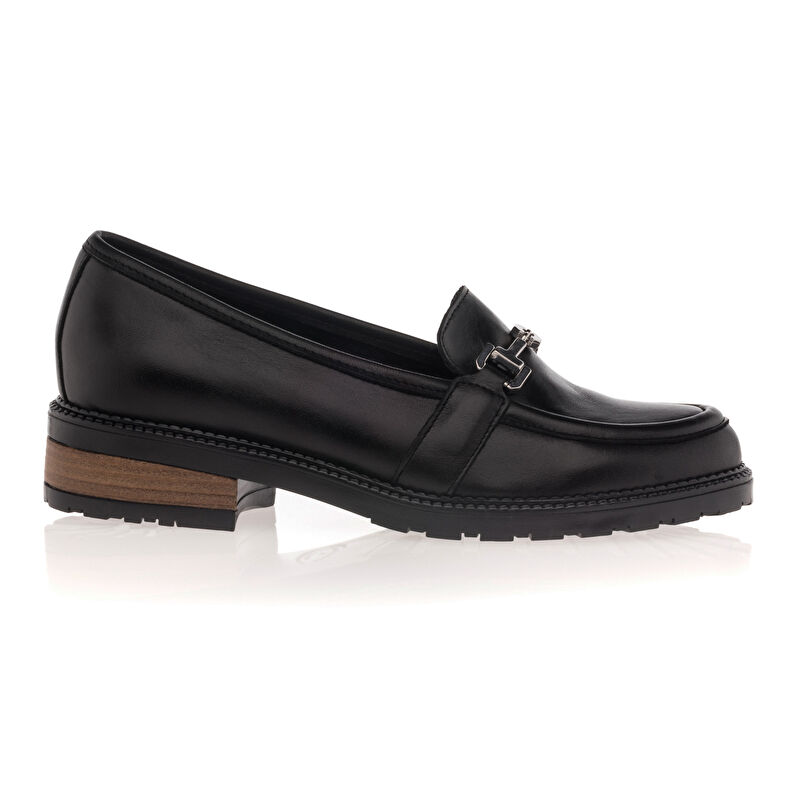 Schwarze Damen-Loafer/Bootsschuhe
