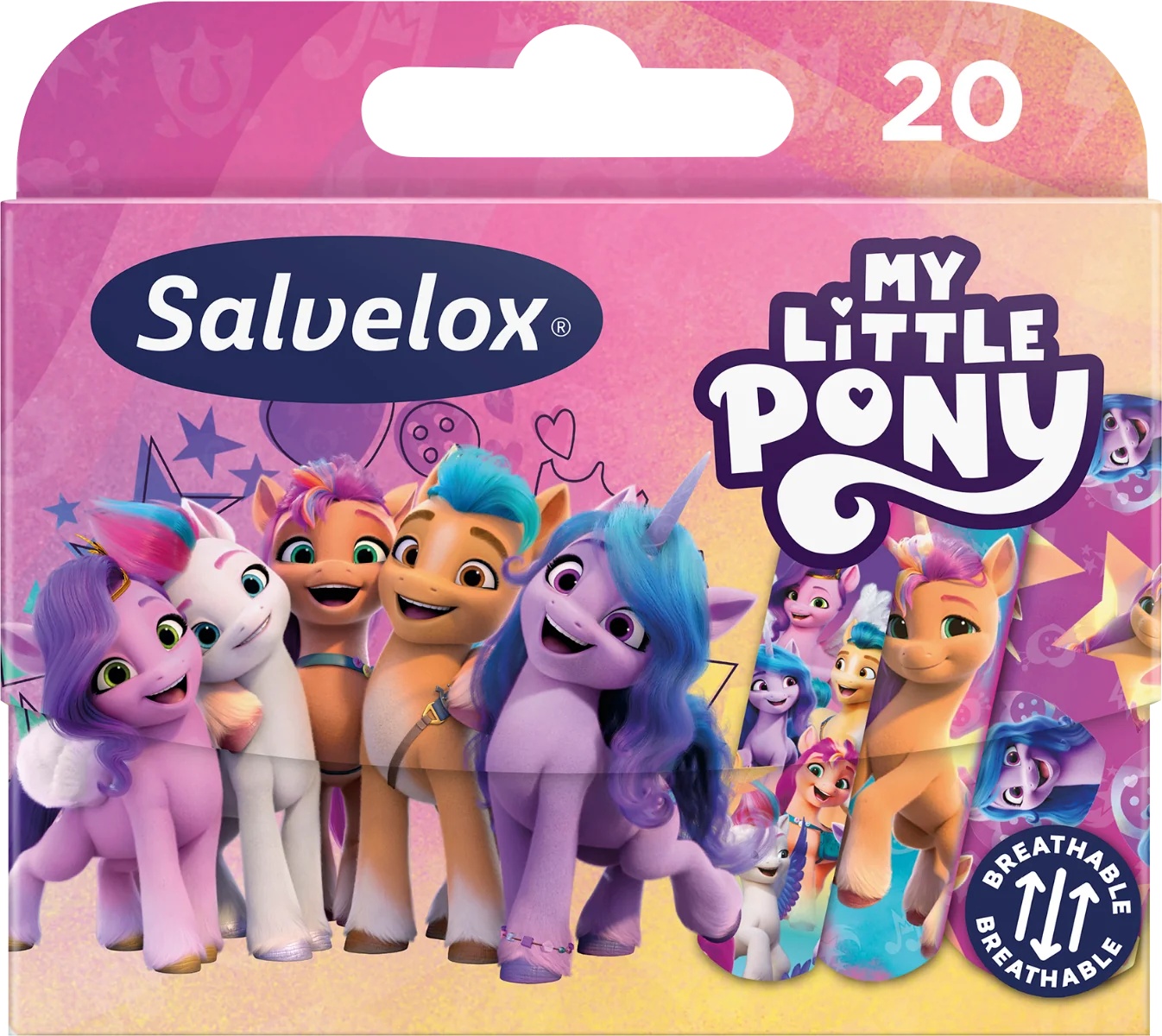 SALVELOX Pansements pour enfants Salvelox Mon Petit Poney, 20 pièces