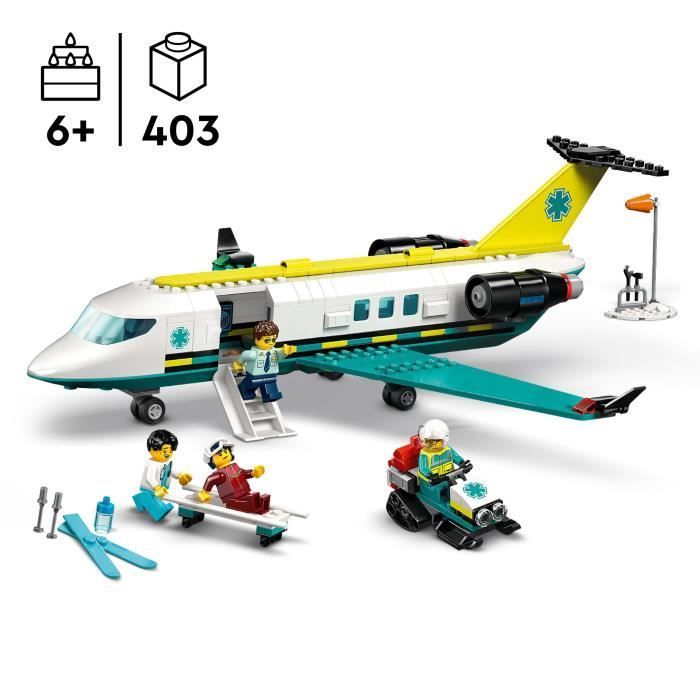 LEGO City 60465 Pelastusambulanssi - Rakennussetti 6+ vuotta täyttäneille pojille
