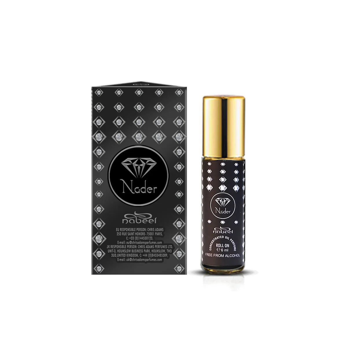 Oil Perfume Nader Roll On Oil Perfume - Huile de Parfum Unisex, Huile de Parfum, Parfum