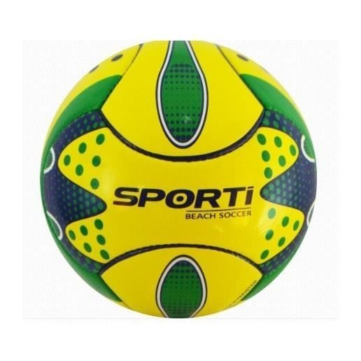 Ballon de Beach-Soccer - Sporti - Taille 5 - Résistant à l'abrasion - Souple - Non gonflé