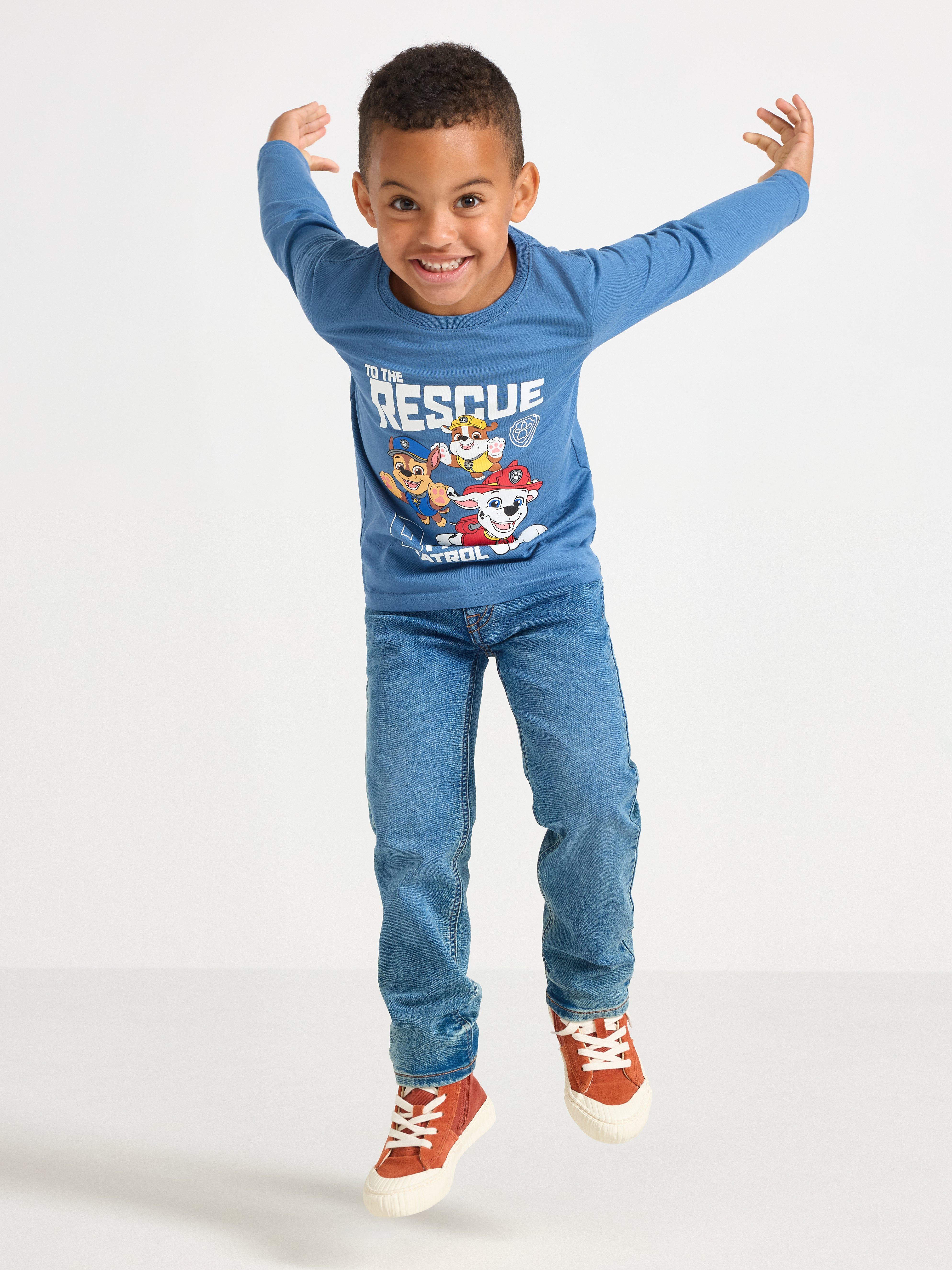 Camiseta de manga larga de Paw Patrol, color azul claro empolvado