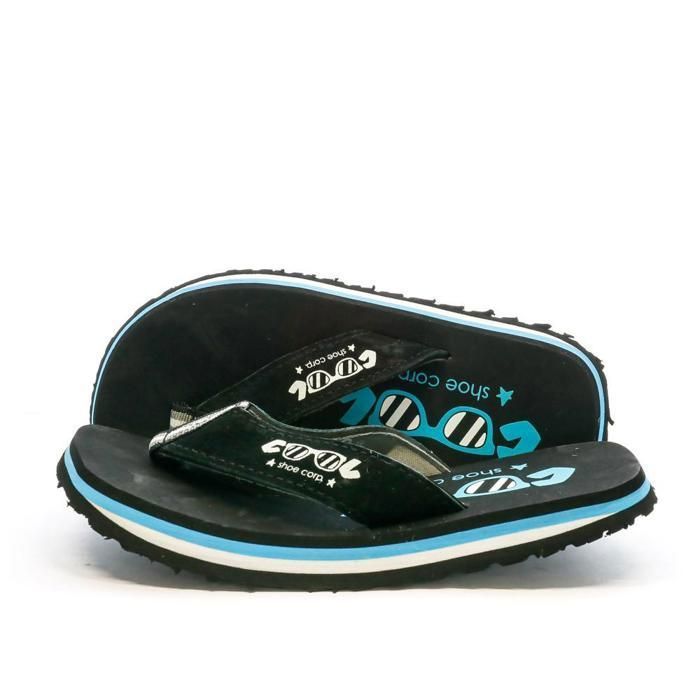Cool Shoe Os Jungen-Flip-Flops, schwarz/blau