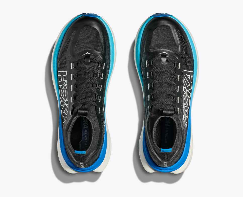HOKA Tecton X 3 Negro / Azul Hoka
