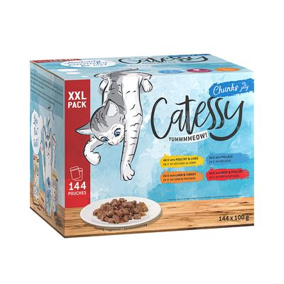 Bustine Catessy XXL Saver Pack 144 x 100g