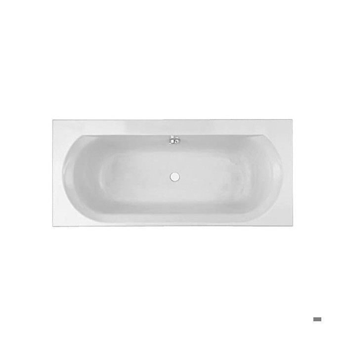 Baignoire Jacob Delafon Elise - Acrylique - 170x75 cm - Double dos - Vidage central - Blanc