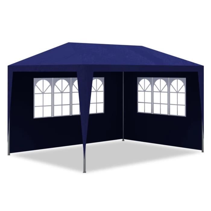 Carpa/Evento Best Home® 3791 para bodas y barbacoas, impermeable y estable, 3 x 4 m, azul. DIMENSIONES: 4 x 3 x 2,55 m