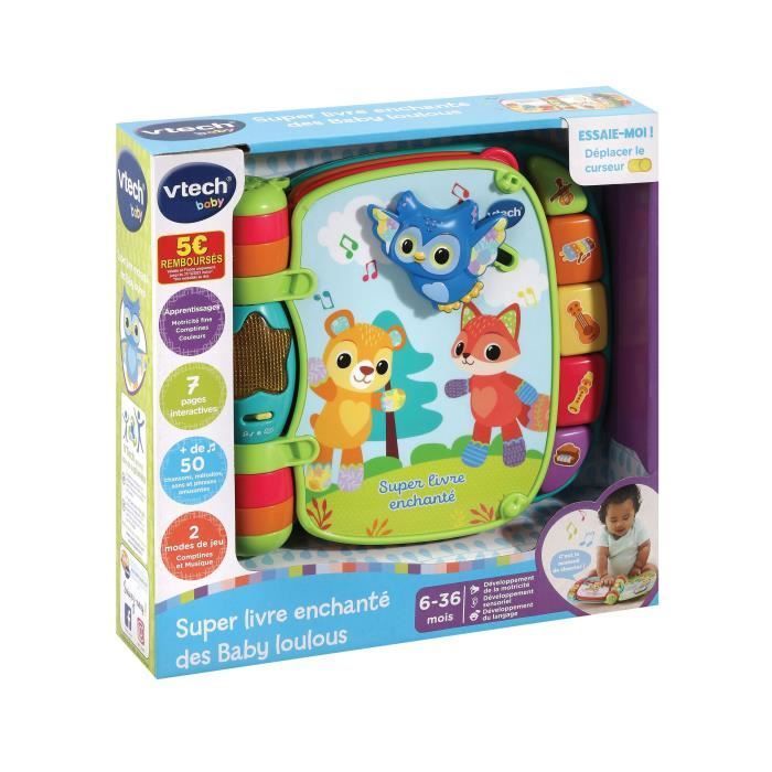 VTECH BABY - Super Livre Enchanté des Baby Loulous - Bleu