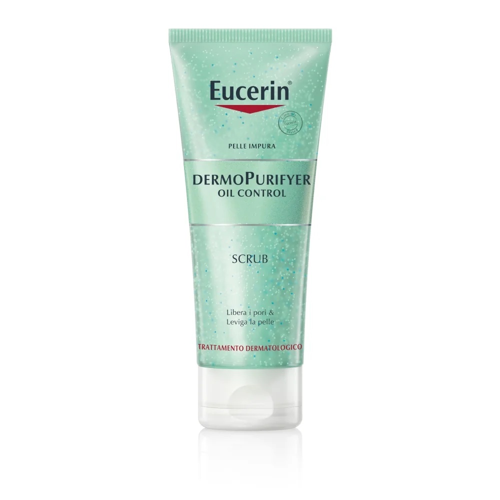 EUCERIN Eucerin DermoPurifyer Oil Control siluv puhastav koorija 100 ml Rasusele ja aknele kalduvale nahale