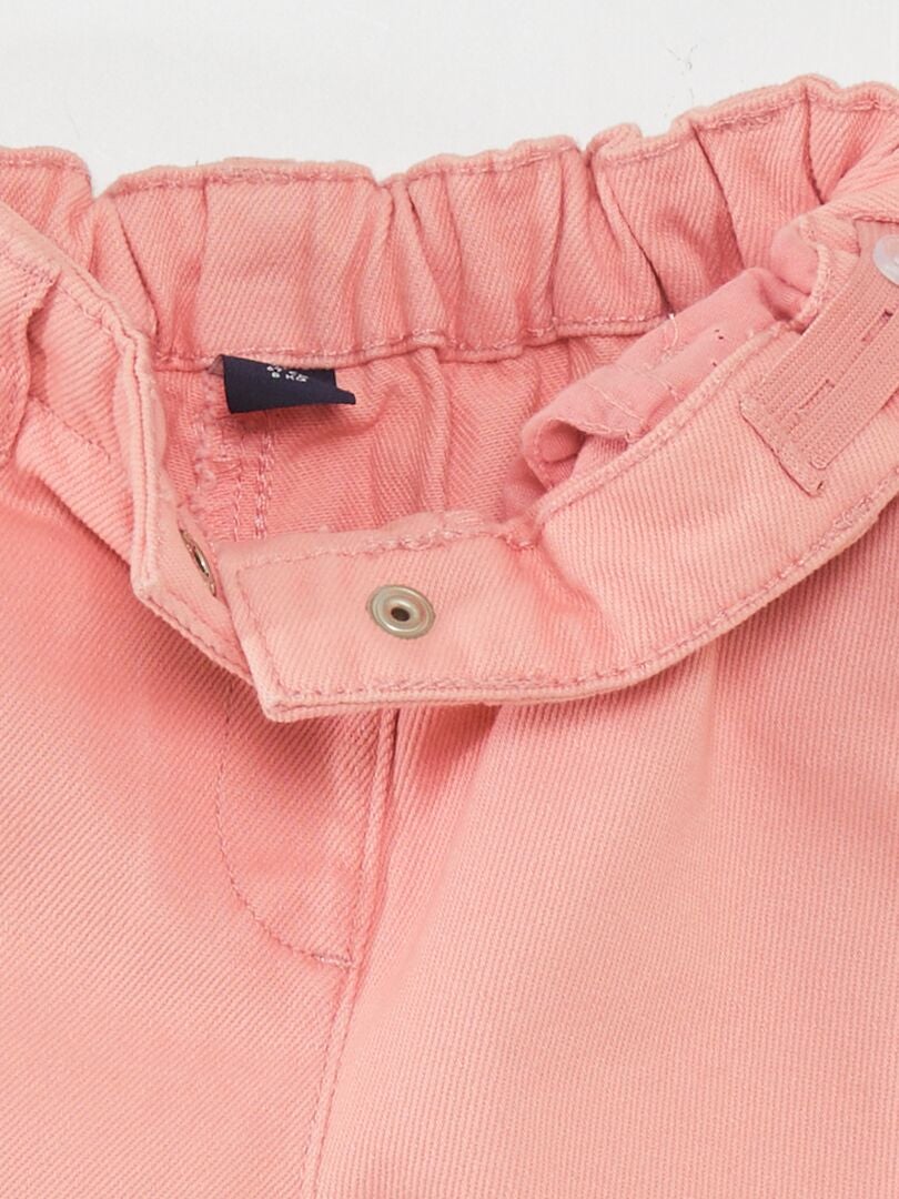 Pantalones tipo paperbag - ROSA