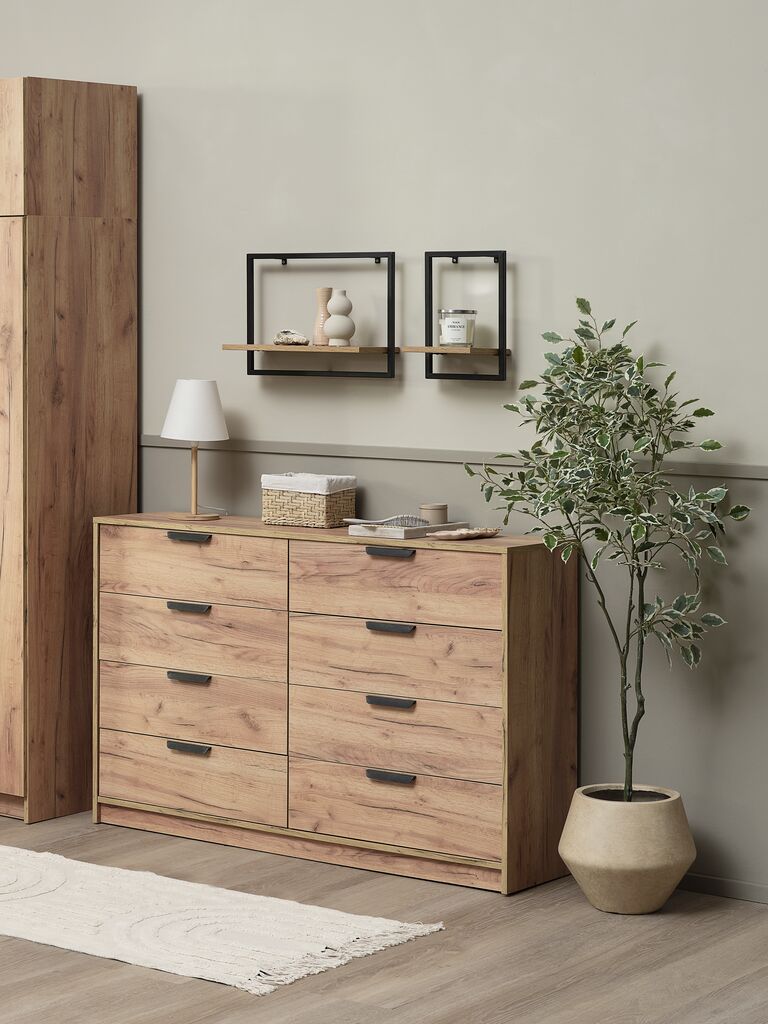 JENSLEV JENSLEV komoda s 4 predali, 4 predali, barva hrasta
