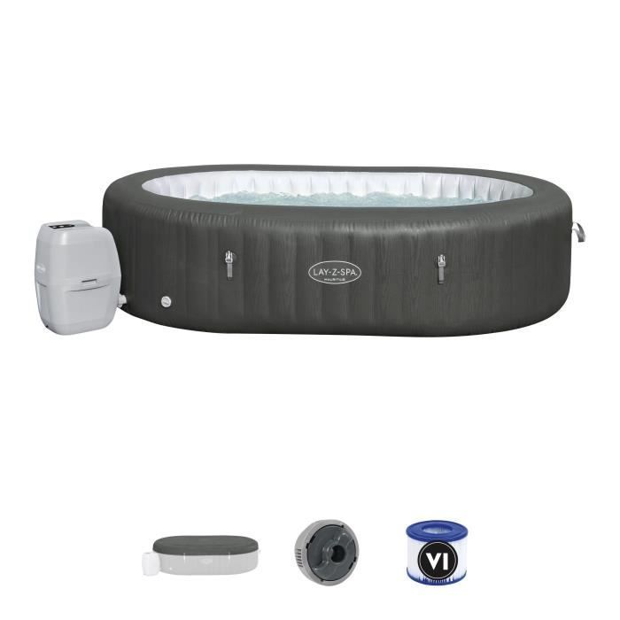 Spa gonflable BESTWAY - Lay-Z-Spa Mauritius - Avec Wifi - Airjet 180 Airjets - 270 x 180 x 71 cm - 5 à 7 places - Rectangulaire
