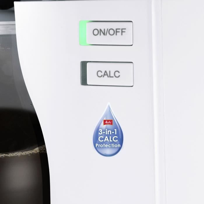 Cafetière filtre - MELITTA - Look V Perfection - AromaSelector® - 3-in-1 Calc Protection - 10 tasses